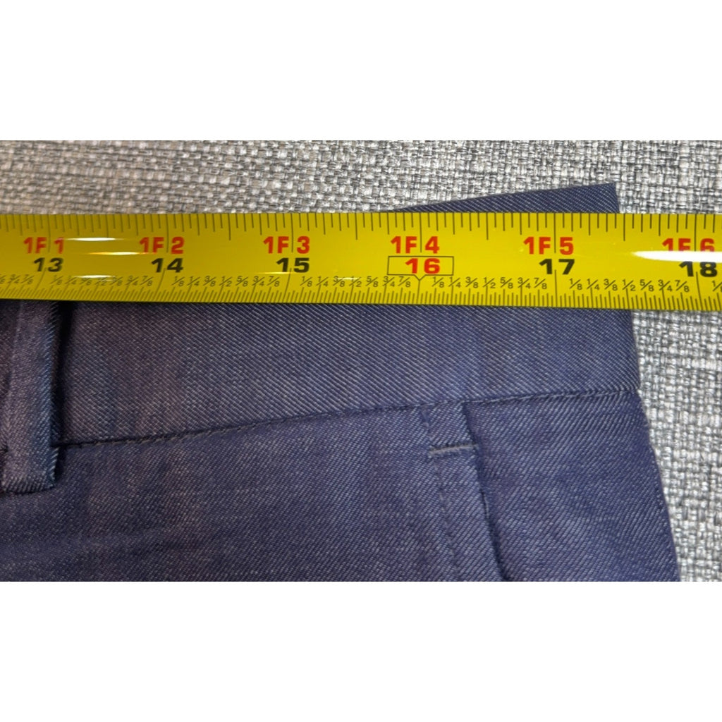 Walker Slater Boyd Trousers Mens Tag 32 Blue Cotton Tailored Pants 35x31
