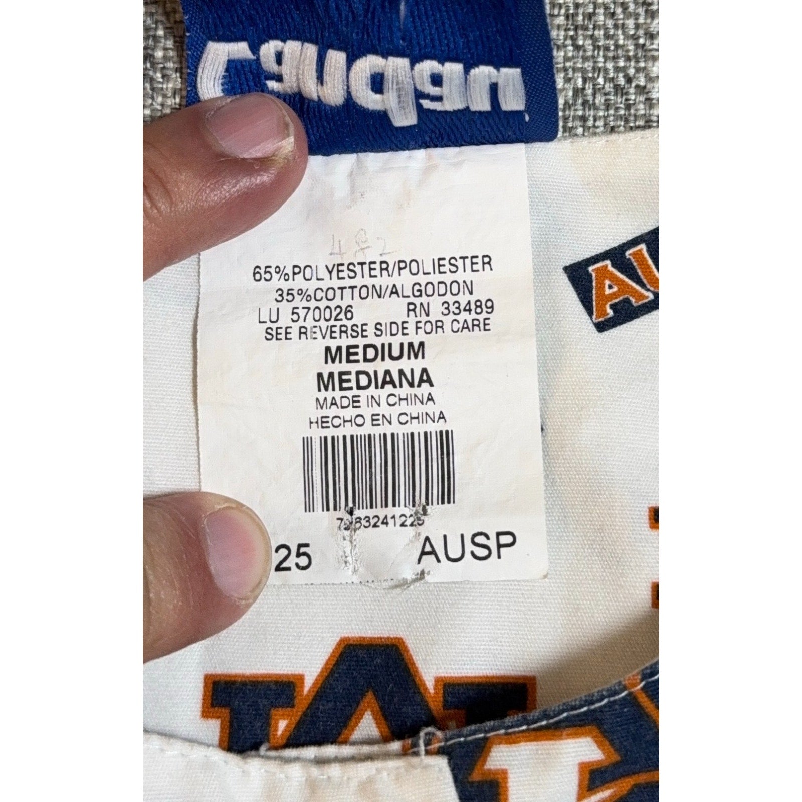 Auburn Tigers Landau Scrub Jacket Womens M Nurse Medical Warm Up Snap Front