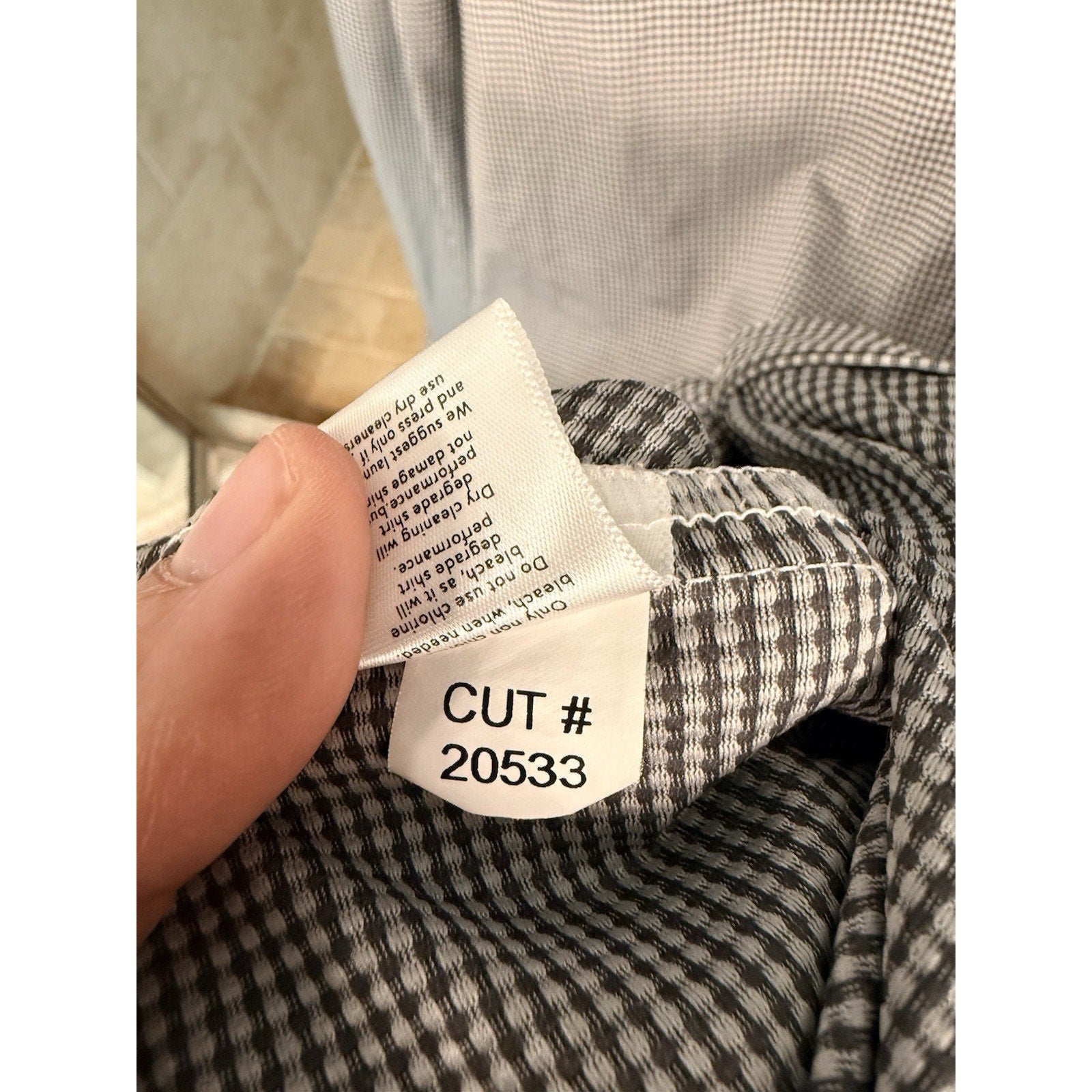 Mizzen+Main Spinnaker Collection Mens M Standard Fit Black White Check Shirt USA