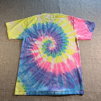 AC/DC Tie Dye T-Shirt Mens Medium Official Licensed Band Tee 2020 Rock