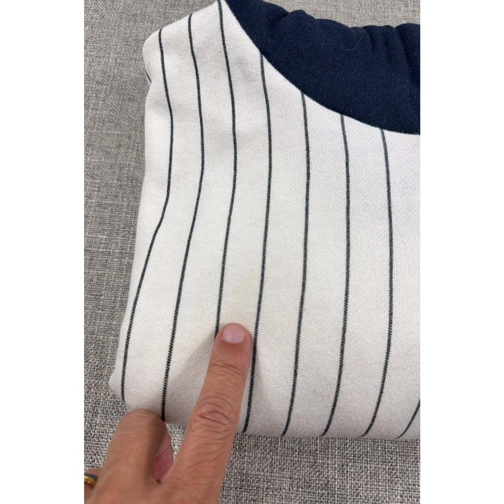 47 Louisville Slugger Hoodie Mens L Pinstripe Baseball Jersey 125 Powerized