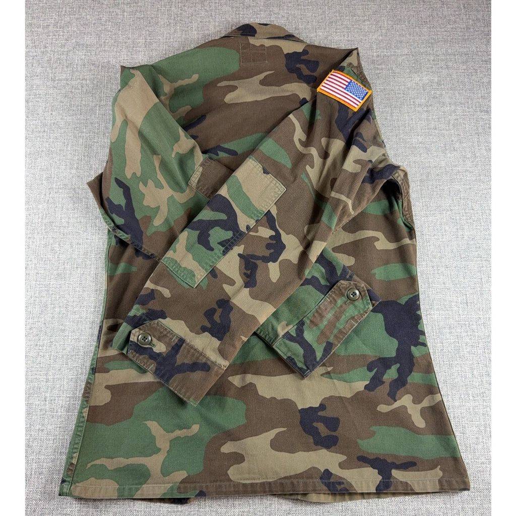 1993 USGI M81 Woodland Camo BDU Combat Coat Small Long 8415-01-084-1644 USA