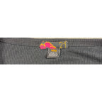 Vintage Y2K Forever 21 Black Thermal Shirt Womens M Waffle Knit Fitted Top