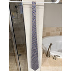 Bijoux Terner Teddy Bear Novelty Tie Genuine Silk Blue Cute Vintage Necktie