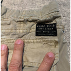 Marc Ecko Cut Sew Cargo Shorts Mens 32 Khaki Y2K Skater Baggy Utility Streetwear