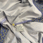 Donald Ross Golf Polo Shirt Mens XLT Blue Yellow Print Stretch Performance 1896