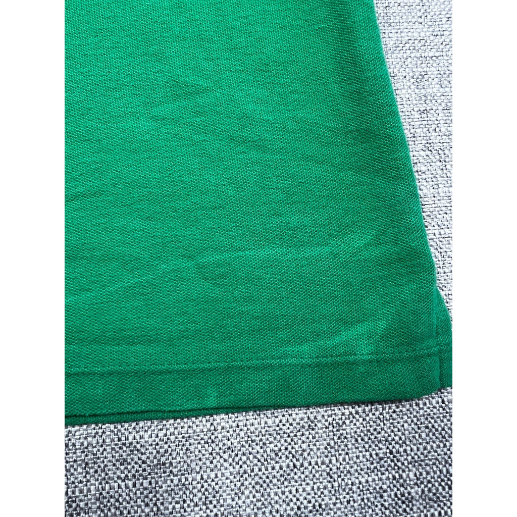 BOSS Hugo Boss Men's Green Colorblock Stripe Pique Polo Shirt 20in Chest