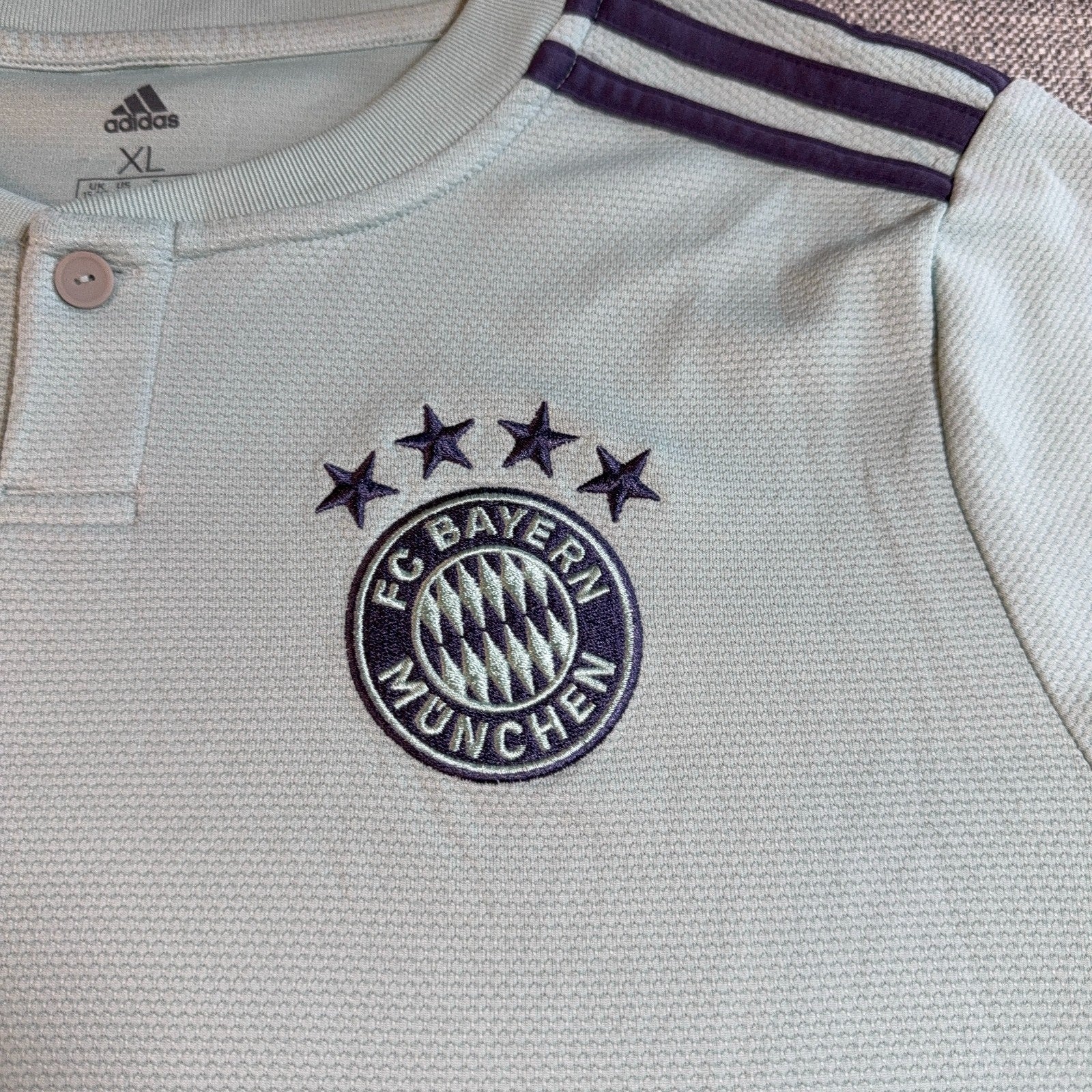 Bayern Munich 2018-19 Away Jersey Youth XL Adidas Soccer Football Green