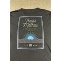 TravisMathew T Shirt Mens M Black Graphic Golf Sunset Established 2007 Tee