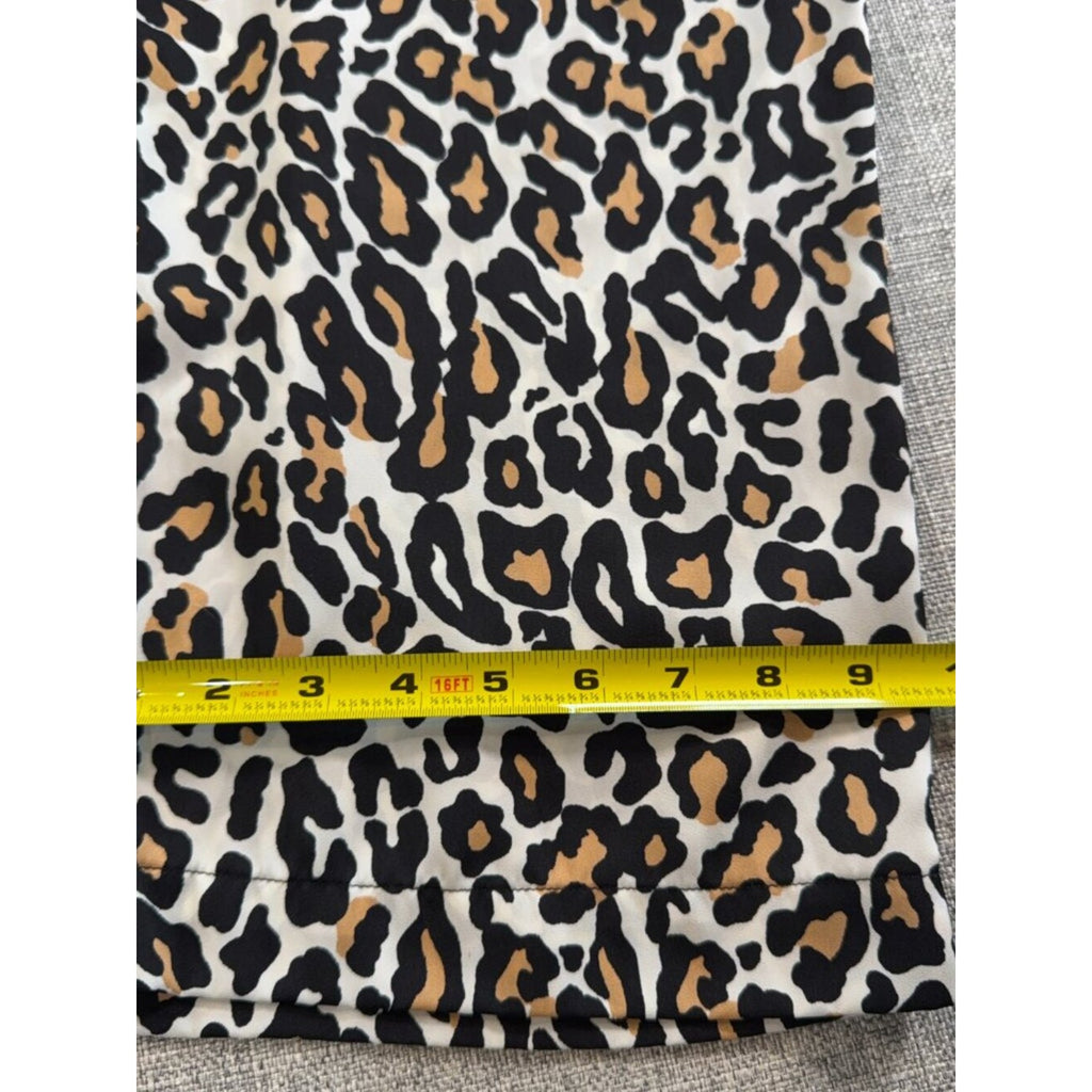 Banana Republic Leopard Print Pull-On Pants Medium