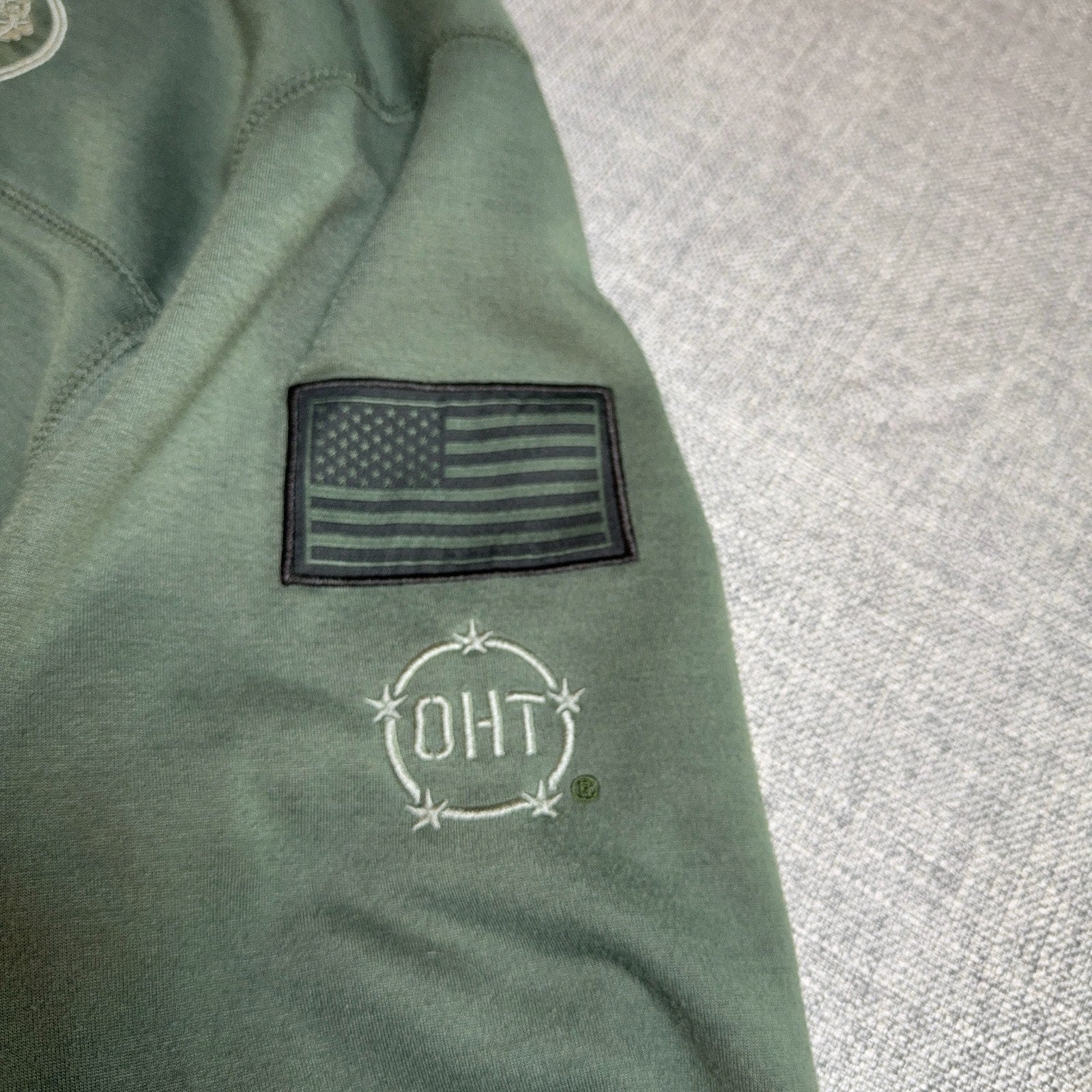 Florida State Seminoles Colosseum Pullover Mens XXL OHT Military Green Fleece