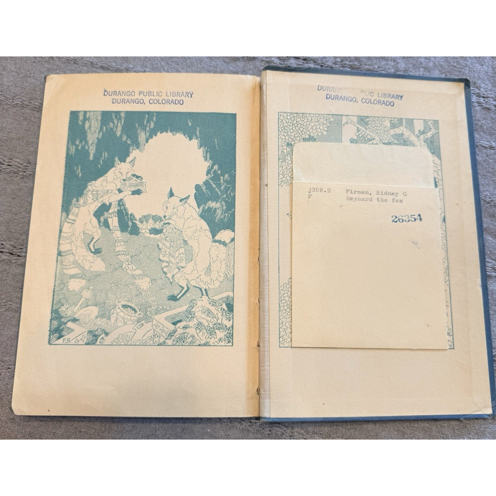 Lot of 2 Antique/Vintage Books Eben Holden 1900 Reynard the Fox 1929 Illustrated