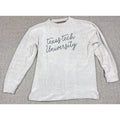 Pressbox Texas Tech University Sweatshirt Women XL Gray Script French Terry
