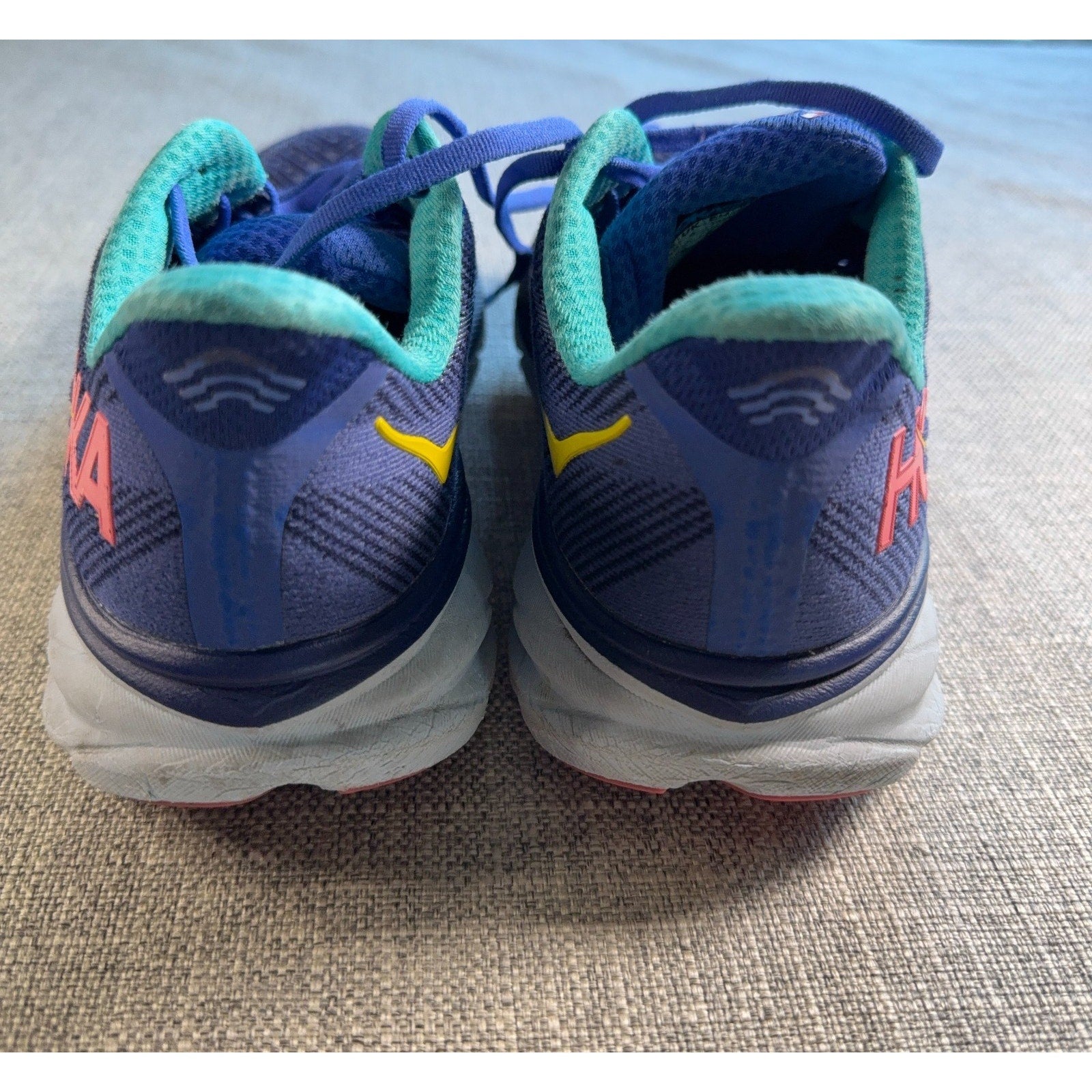 HOKA Clifton 9 Womens 7.5B Shoes Bellwether Blue Ceramic 1127896-BBCRM