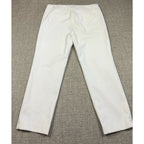 Ann Taylor LOFT Marisa Women’s 8 White Cropped Straight Dress Pants 24" Inseam