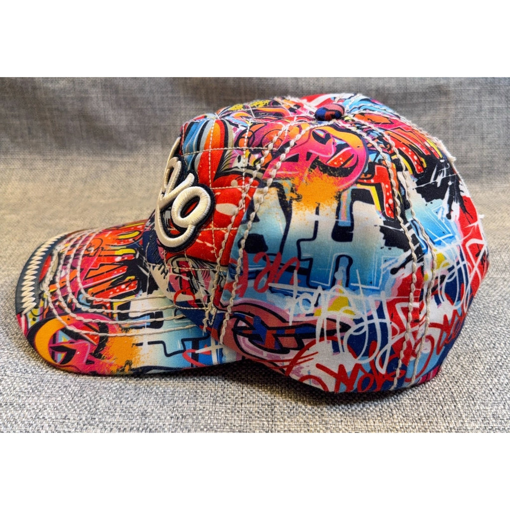 Robin Ruth Tokyo Japan Graffiti Baseball Cap Adjustable Snapback Multicolor