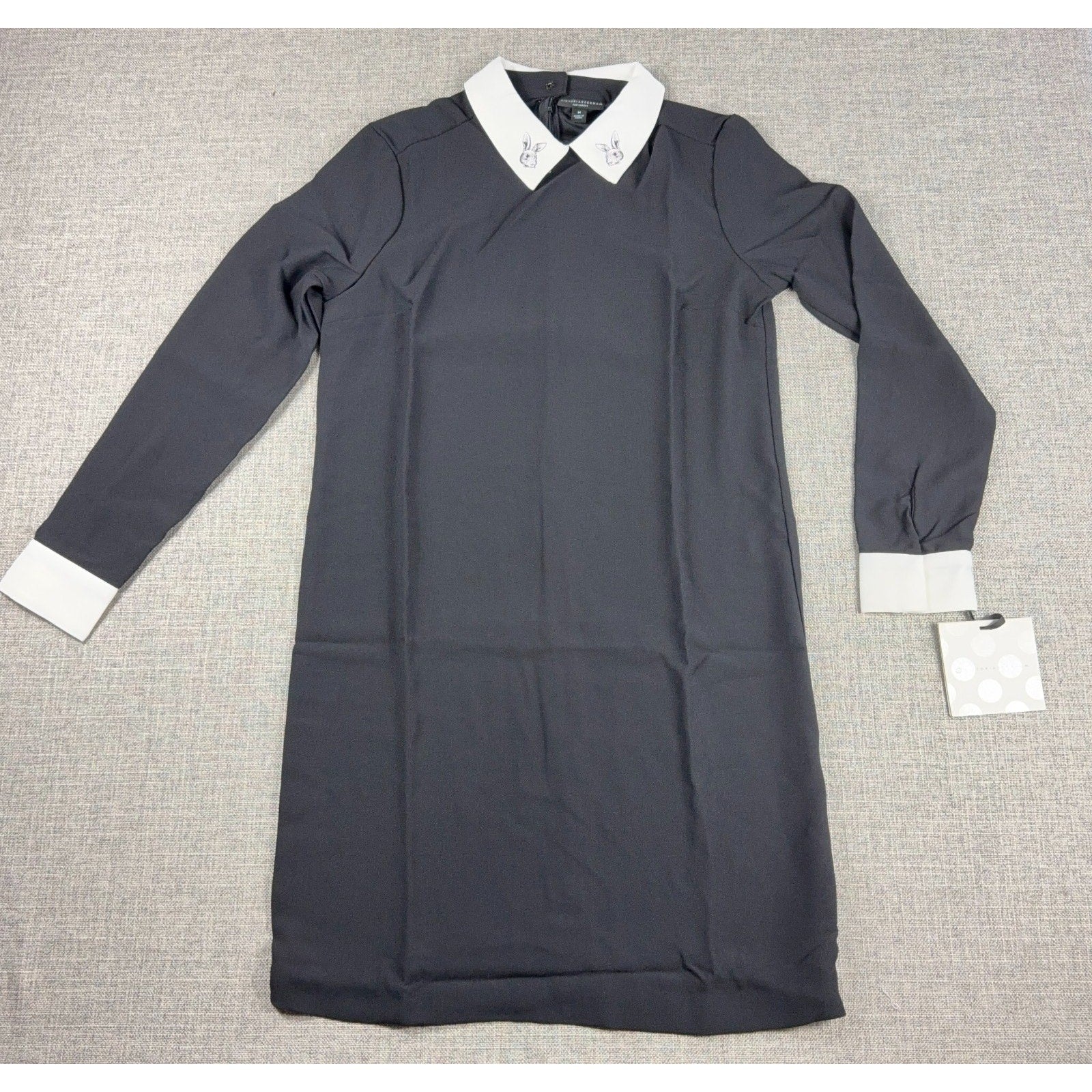 Victoria Beckham for Target Bunny Rabbit Collar Dress Black NWT Womens M 2017