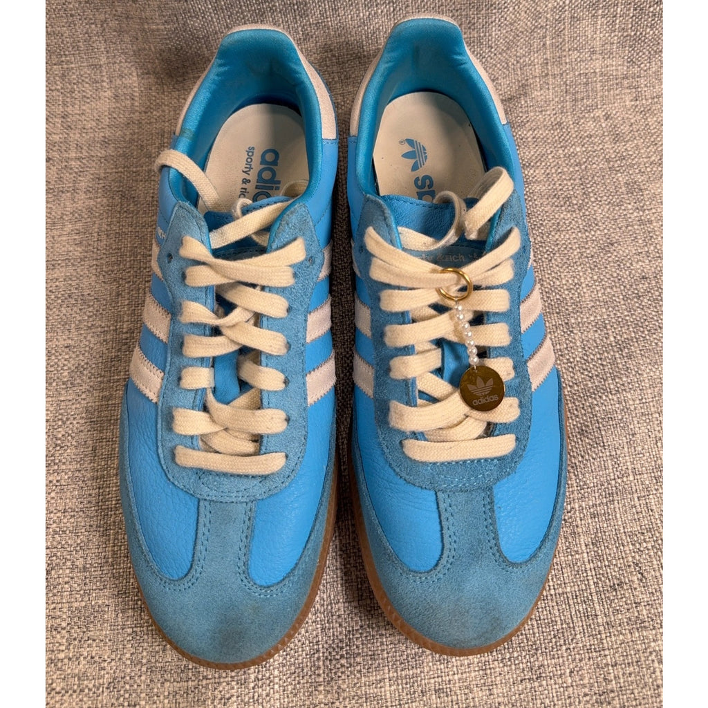 adidas x Sporty & Rich Samba OG Blue Rush IE6975 Men 6.5 Women 7.5