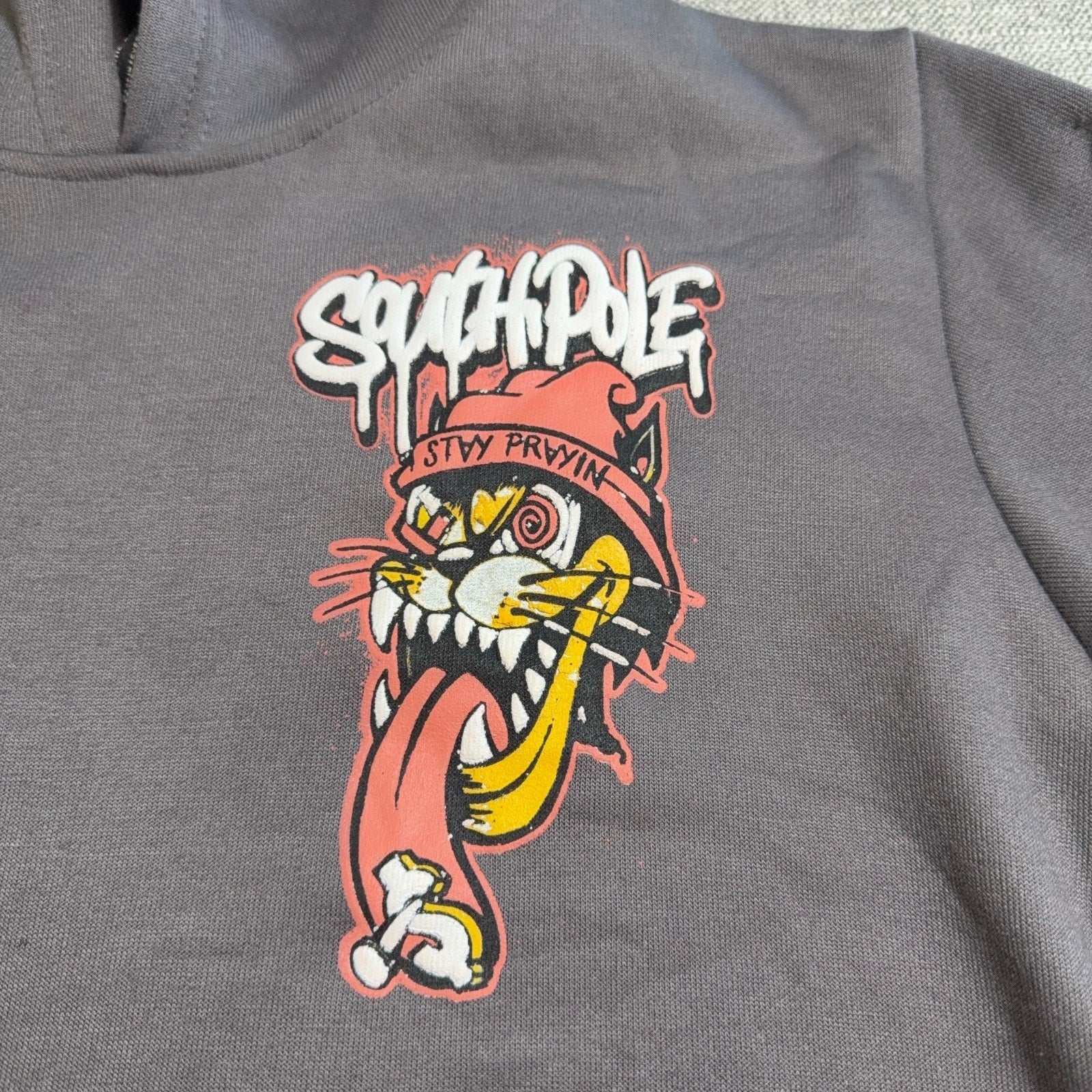 Southpole Hoodie Boys XL 14-16 Gray Graphic Streetwear Y2K Skate Pullover