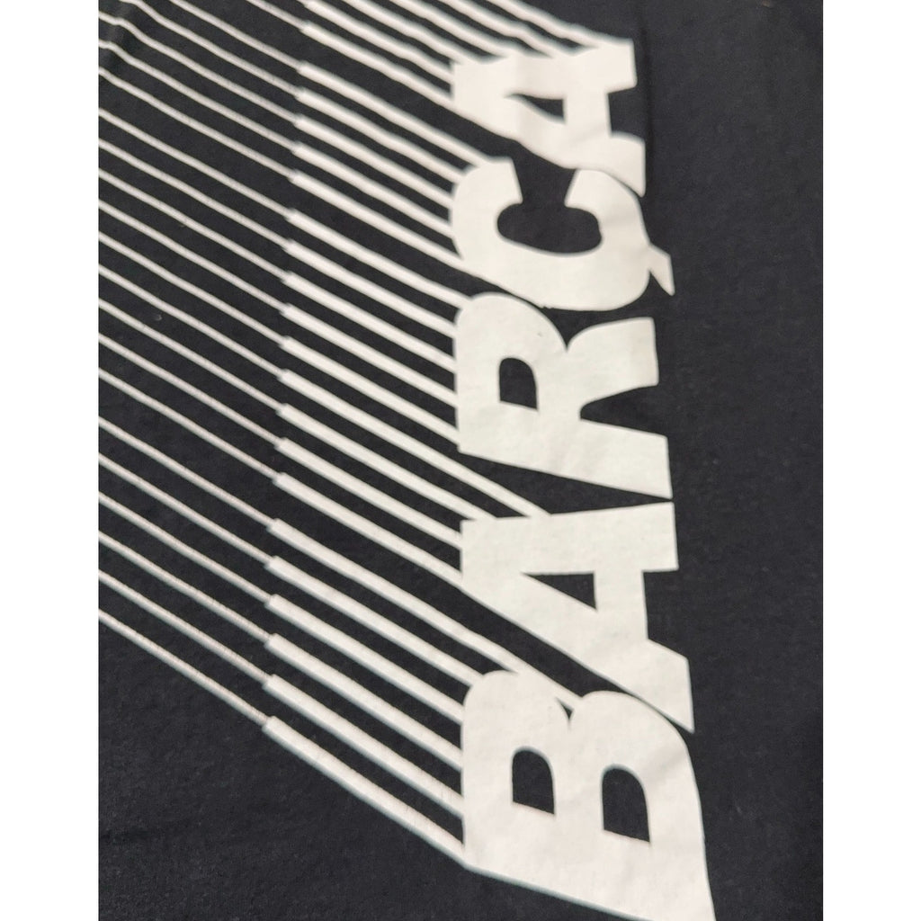 FC Barcelona Long Sleeve Shirt Men's M Black Barca Graphic Soccer FCB Flawed