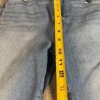 PAIGE Hoxton Ankle Jeans Womens 30 Blue Metallic Silver Stripe Skinny High Rise