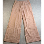 Ann Taylor Pants Womens 8 Blush Pink Pleated Wide Leg High Rise Trousers