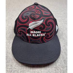 Adidas Maori All Blacks Snapback Hat New Zealand Rugby Black Red OSFM