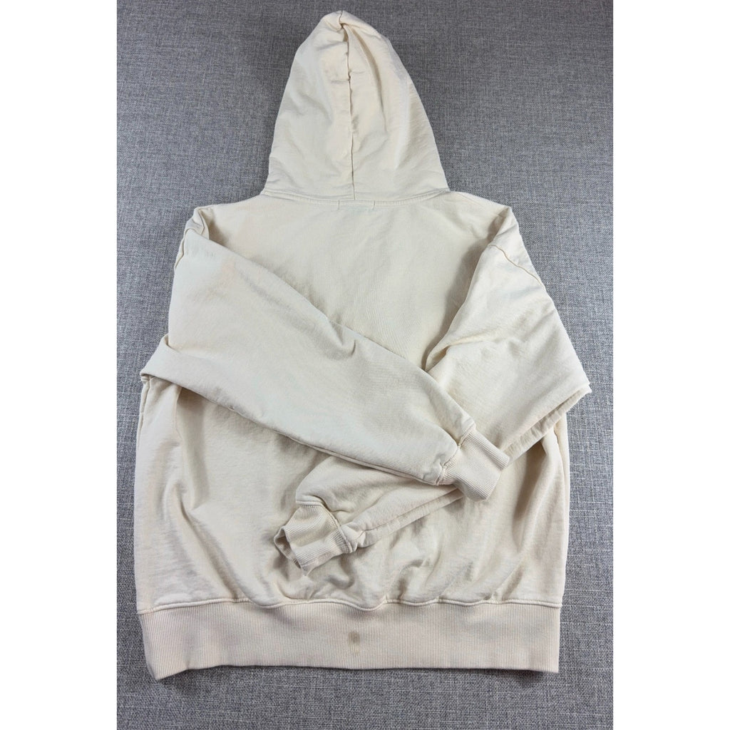 Aelfric Eden Pray The Lord Hoodie XS Cream Blue Graphic Oversized Streetwear
