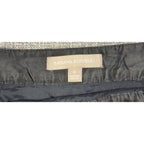 Banana Republic Skirt Womens 8 Black Silver Metallic Jacquard Mini Lined