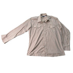 Panhandle Slim Western Shirt Mens 16.5 36 Large Tall Brown Plaid Pearl Snap