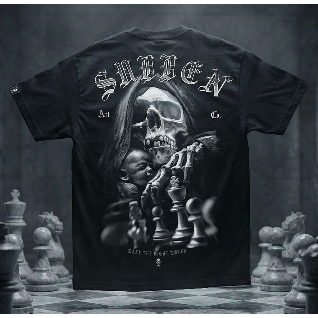 Sullen Art Collective Paloskim T Shirt Mens 2XL Black Skull Chess SCM7794 NWT