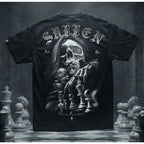 Sullen Art Collective Paloskim T Shirt Mens 2XL Black Skull Chess SCM7794 NWT