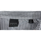 Dunning Golf Polo Mens XXL Black White Check COOLMAX Stretch NWT Club Logo
