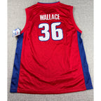 NWT Reebok Rasheed Wallace Detroit Pistons #36 Jersey Mens XL NBA Y2K