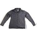 Nike Windbreaker Jacket Mens Large Black Gray White Full Zip Lightweight Lined