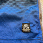 Umbro Italia Italy Soccer Training Jersey XL Blue Gray Gradient Football Shirt
