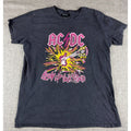 AC/DC Blow Up Your Video T Shirt Mens M Black Distressed Rock Band Graphic Tee