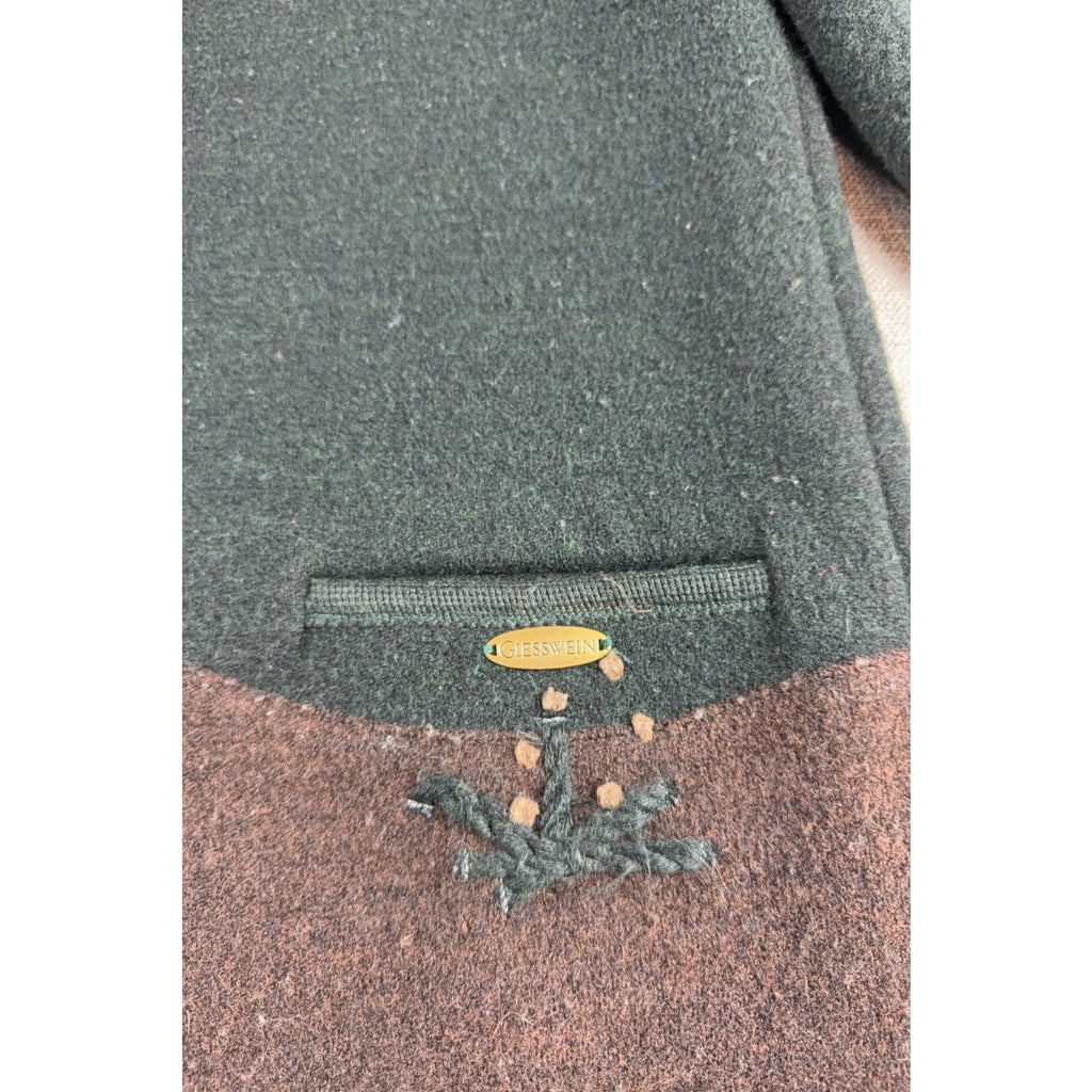 Giesswein Austria Boiled Wool Jacket Women 40 Pheasant Hunting Trachten Vintage