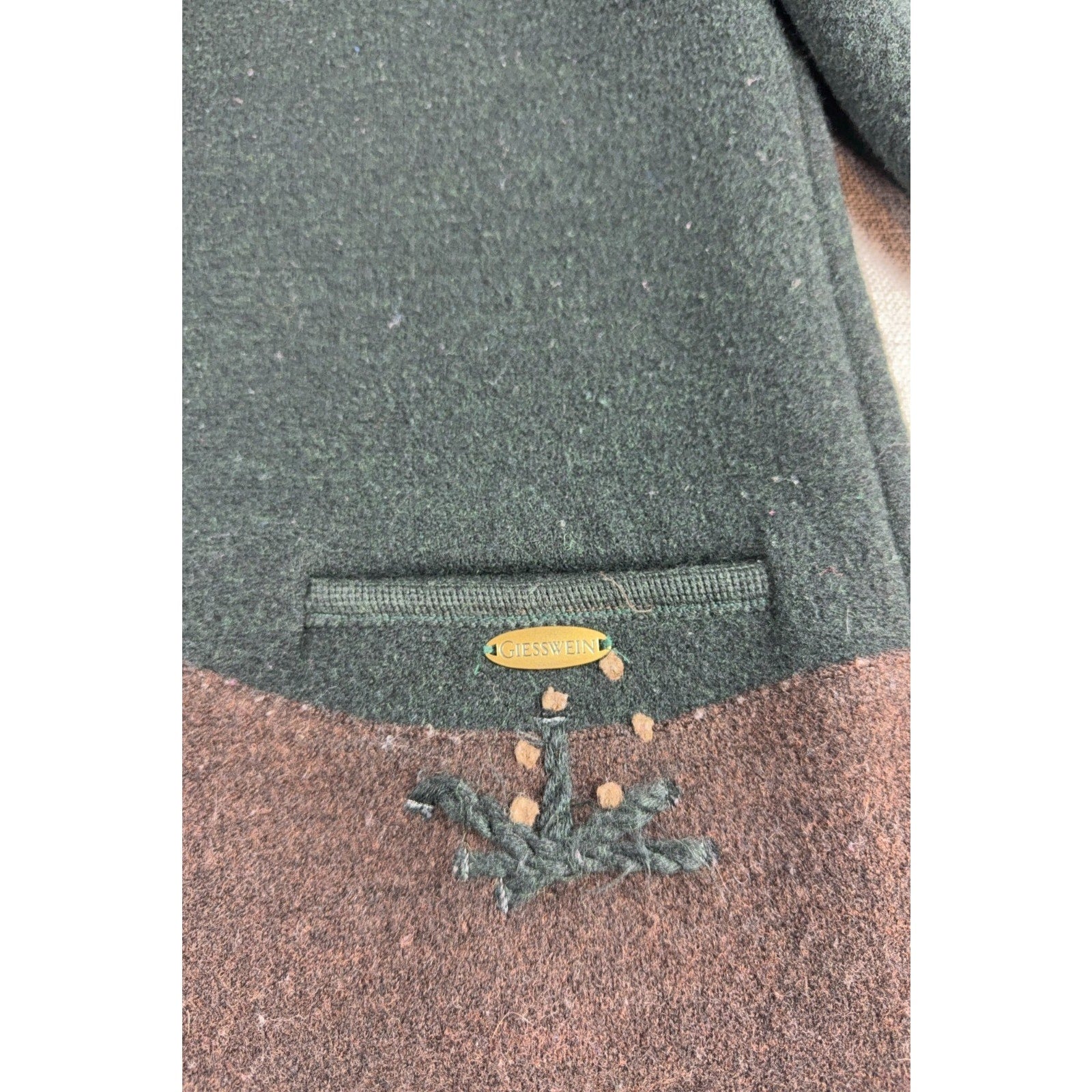 Giesswein Austria Boiled Wool Jacket Women 40 Pheasant Hunting Trachten Vintage