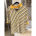 Vintage Y2K Old Skool Urban Wear Striped Polo Shirt Men’s 2XL Street wear