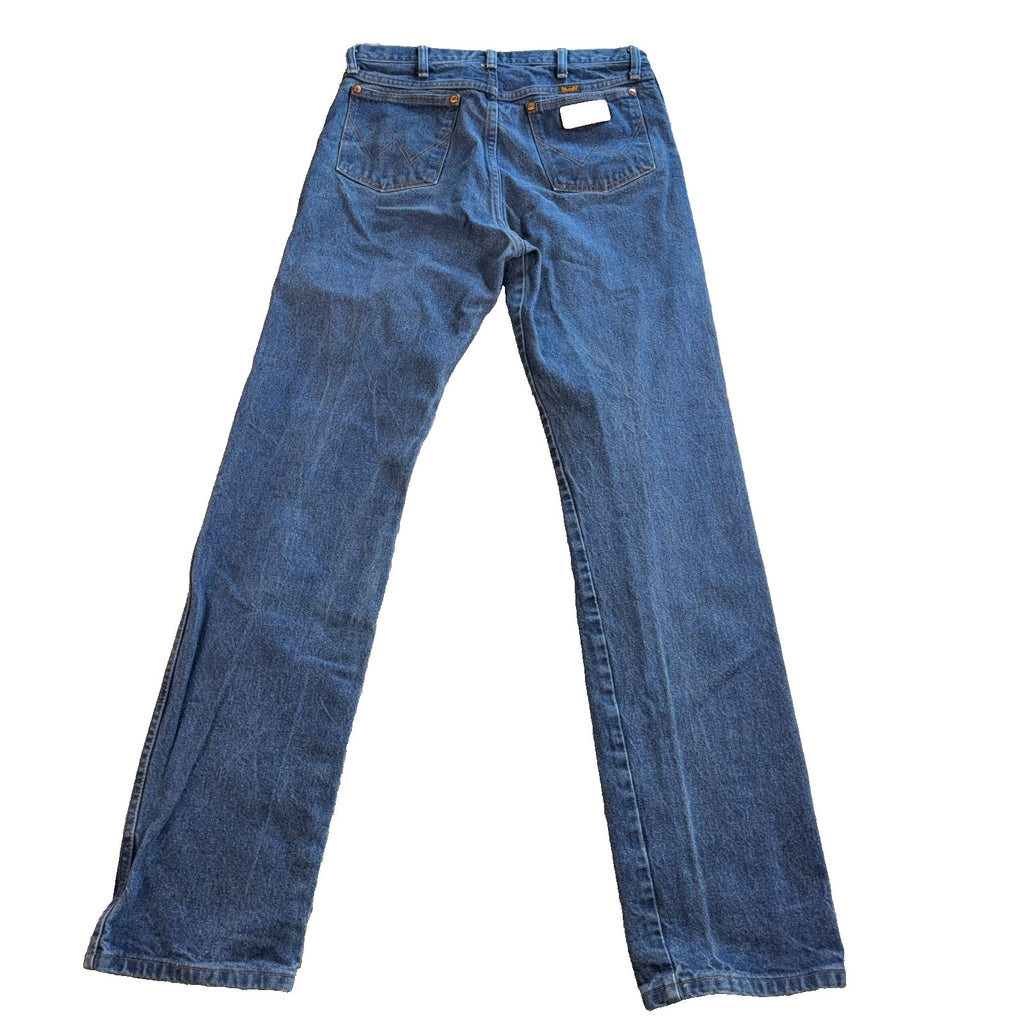 Wrangler 13MWZ Cowboy Cut Jeans Men’s 34x36 Blue Denim Original Fit Western Alt