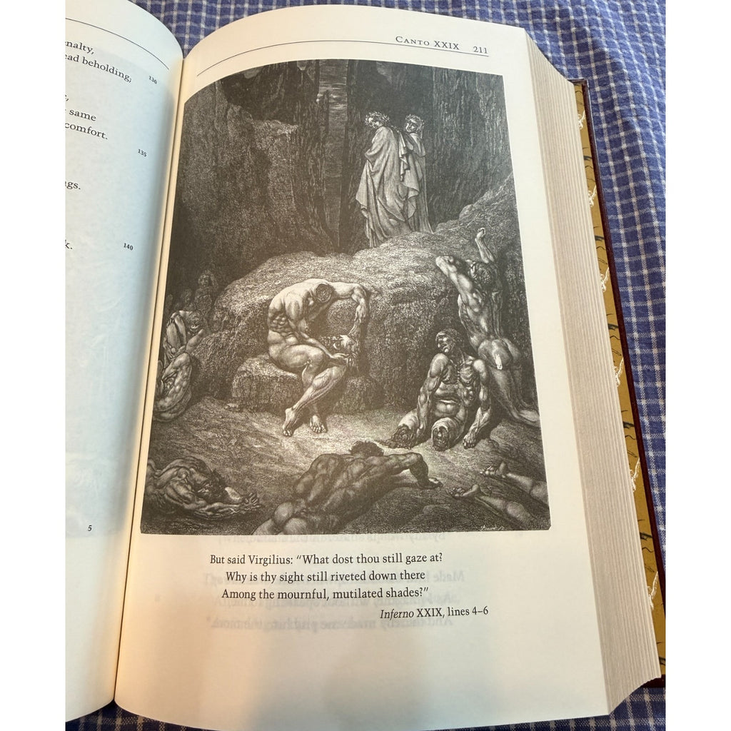 Dante The Divine Comedy Barnes & Noble Leatherbound Hardcover Gilt Edges Dore