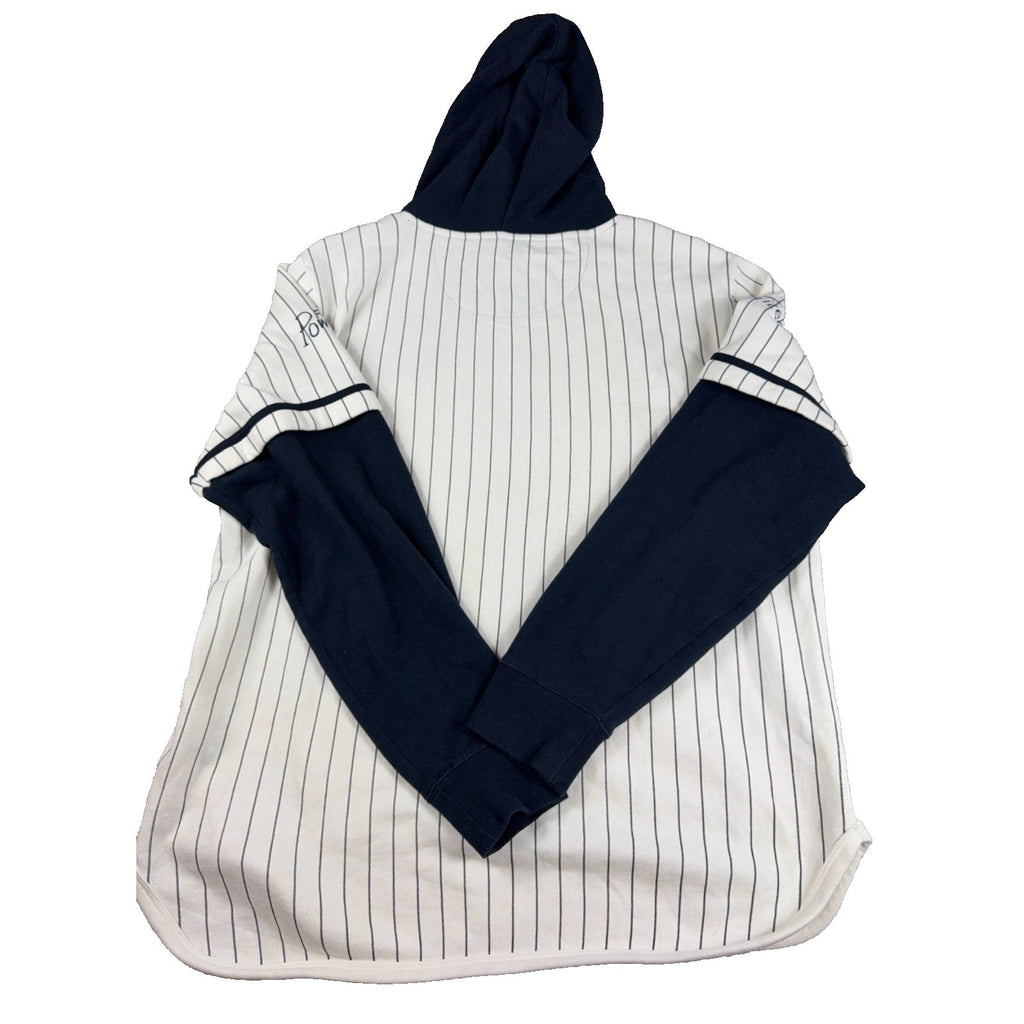 47 Louisville Slugger Hoodie Mens L Pinstripe Baseball Jersey 125 Powerized