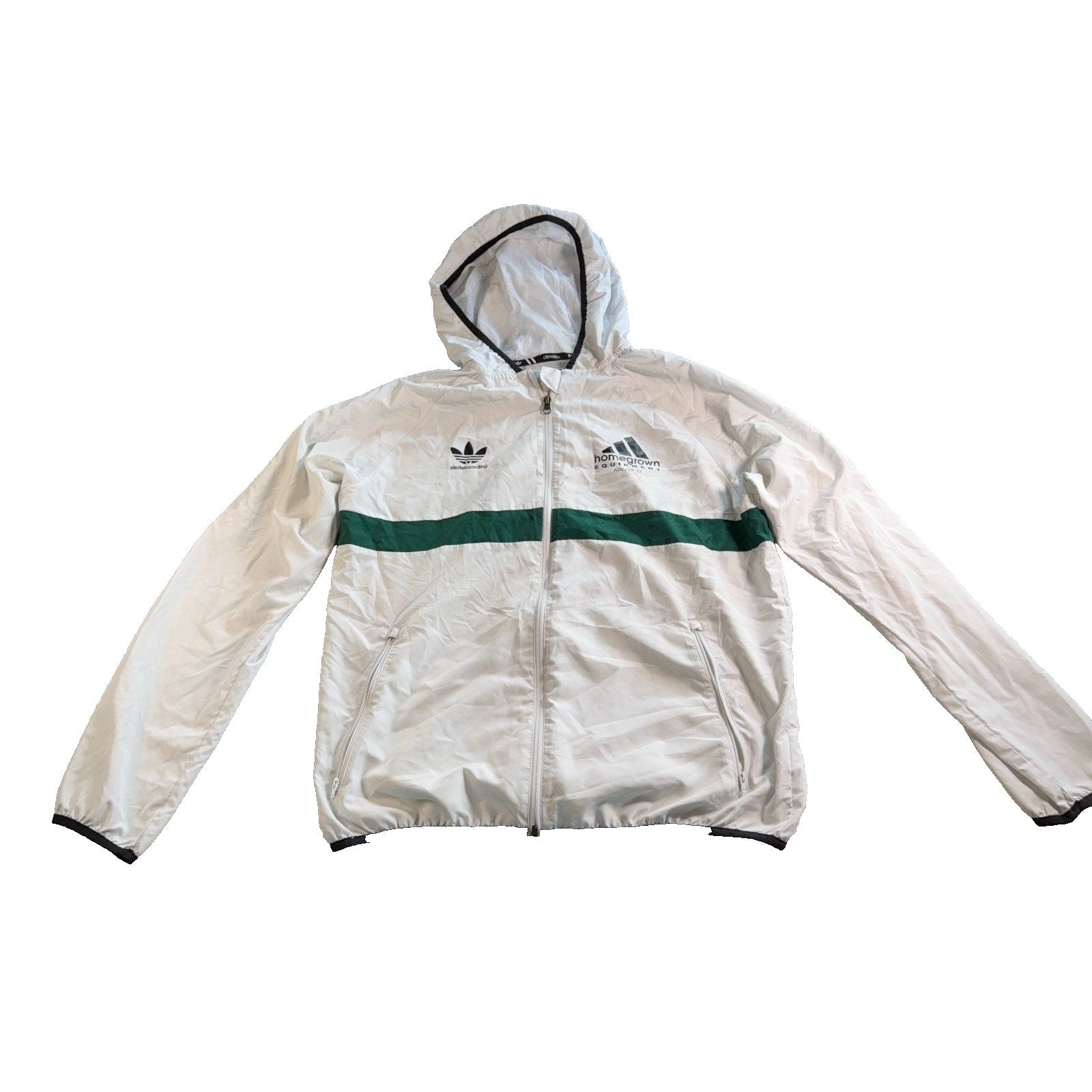 Adidas Skateboarding Climalite Windbreaker Jacket Mens L Homegrown ADV 05-17
