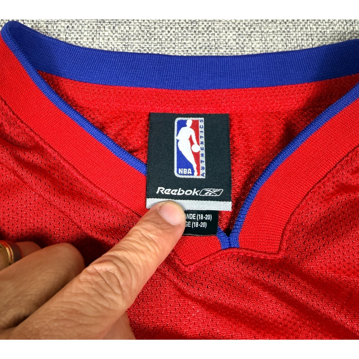 Vintage Reebok Rasheed Wallace Pistons Jersey Youth XL 18-20 NWT NBA