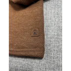 Coleman Sherpa Lined Henley Mens XL Brown Waffle Knit Workwear Pullover