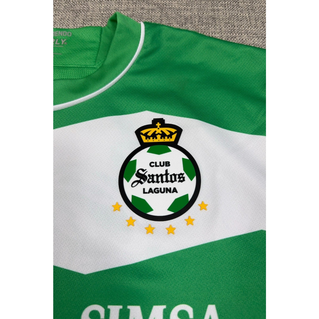 Charly Santos Laguna 2023/24 Home Jersey Men's L Green White Liga MX