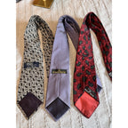 Lot 3 Mens Designer Ties Polo Ralph Lauren Neiman Marcus Silk Paisley Polka Dot