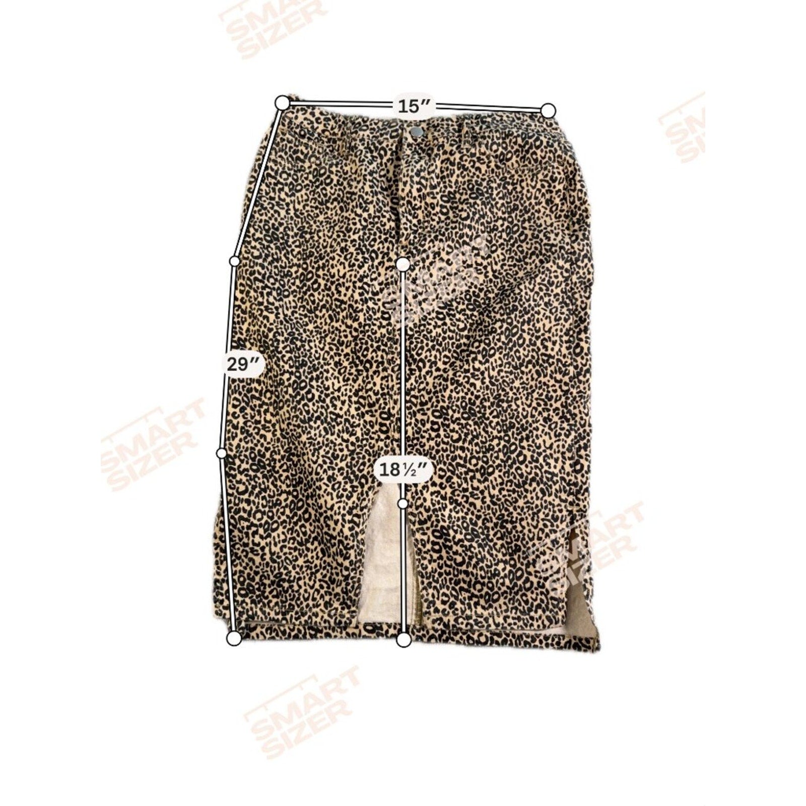 Leopard Print Resort Vacation Statement Skirt Casual