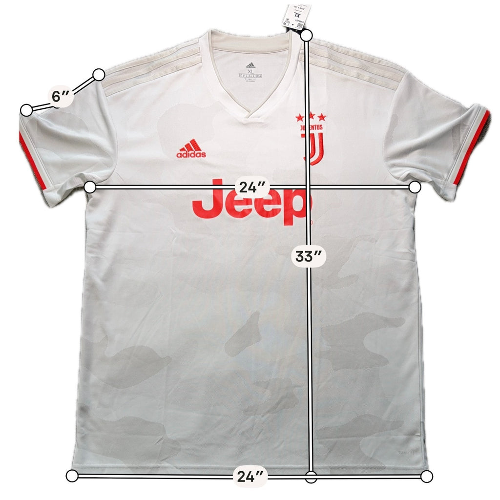 Adidas Juventus 2019/20 Away Jersey Men's XL White Red NWT DW5461
